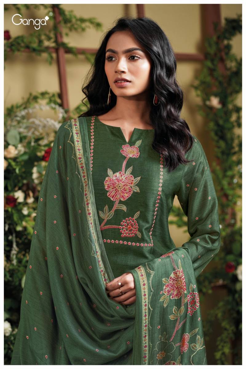 Ganga Giva Bemberg Russian Silk Printed Salwar Kameez