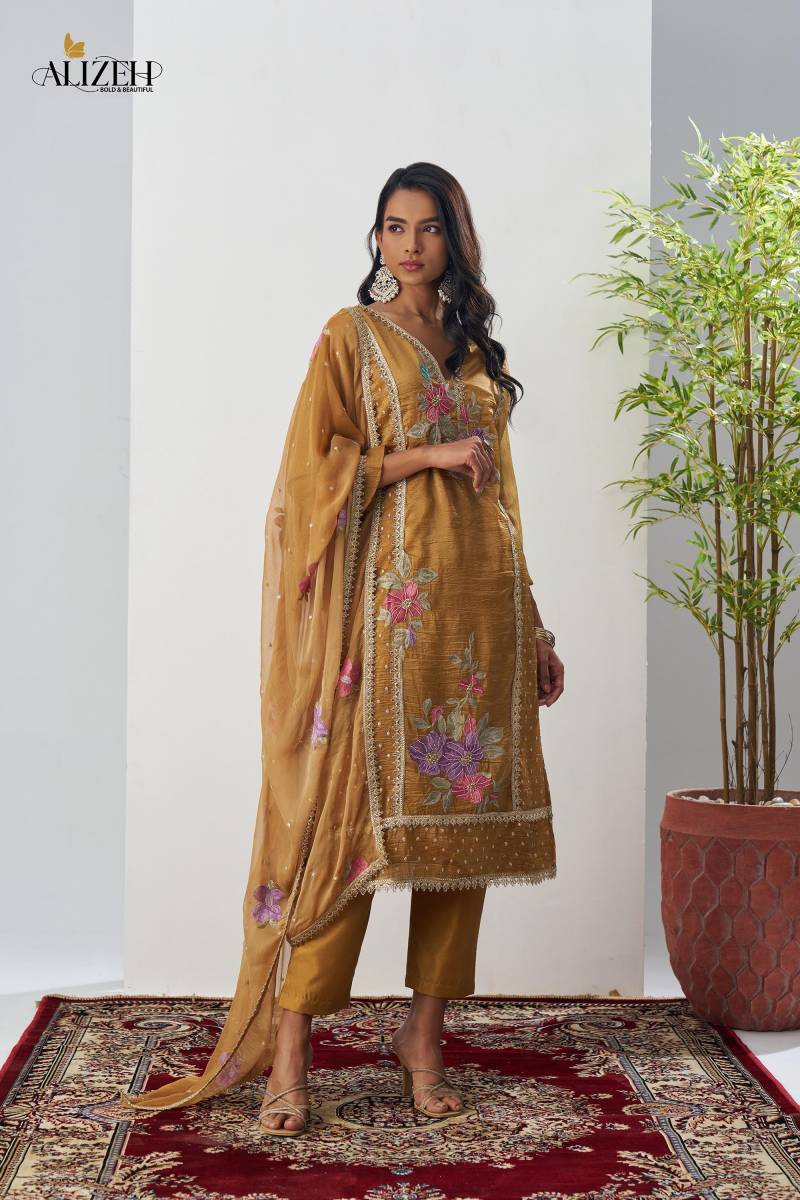 Alizeh Ehsaas Fancy Crush Designer Salwar Kameez