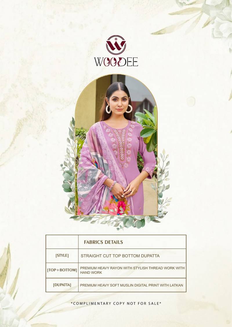 Woodee Apsara Rayon Printed Kurti Sets Collection