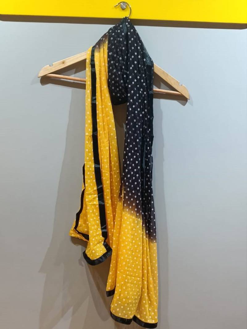 Bandhani Nazneen with Batik Print Dupatta Collection