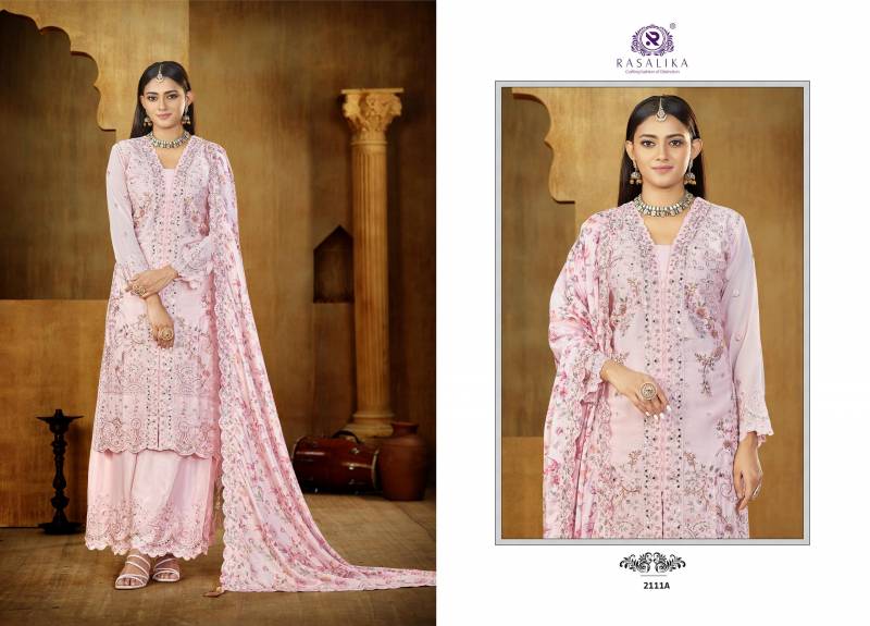 Rasalika Rangeela Chinon Silk Designer Salwar Kameez