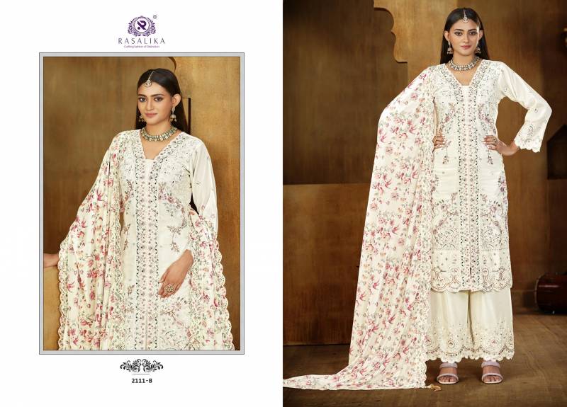 Rasalika Rangeela Chinon Silk Designer Salwar Kameez