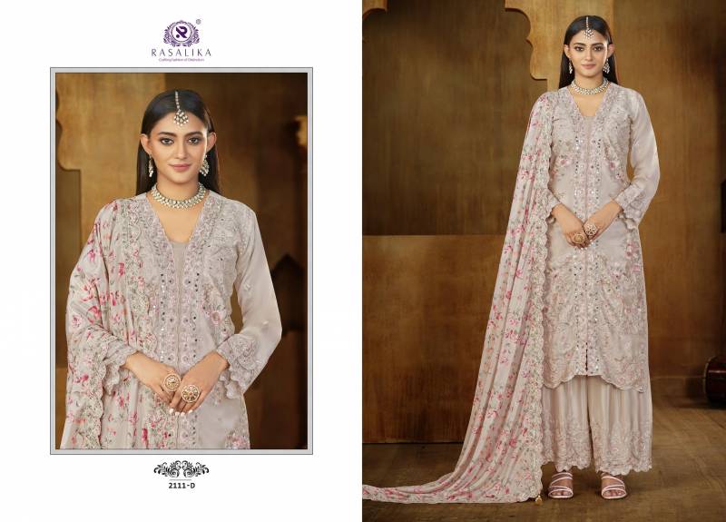 Rasalika Rangeela Chinon Silk Designer Salwar Kameez