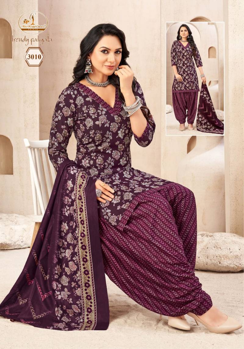 Miss World Trendy Patiyala Vol 3 Readymade Patiyala Dress collection