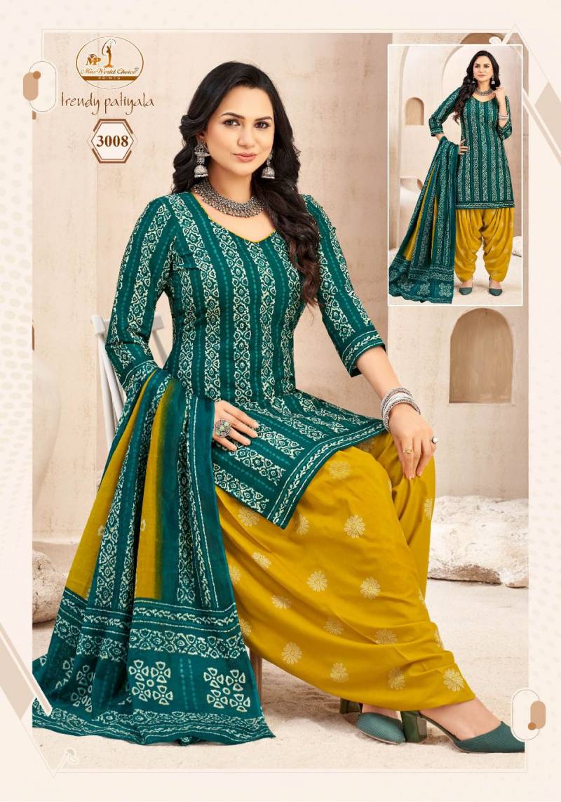 Miss World Trendy Patiyala Vol 3 Readymade Patiyala Dress collection