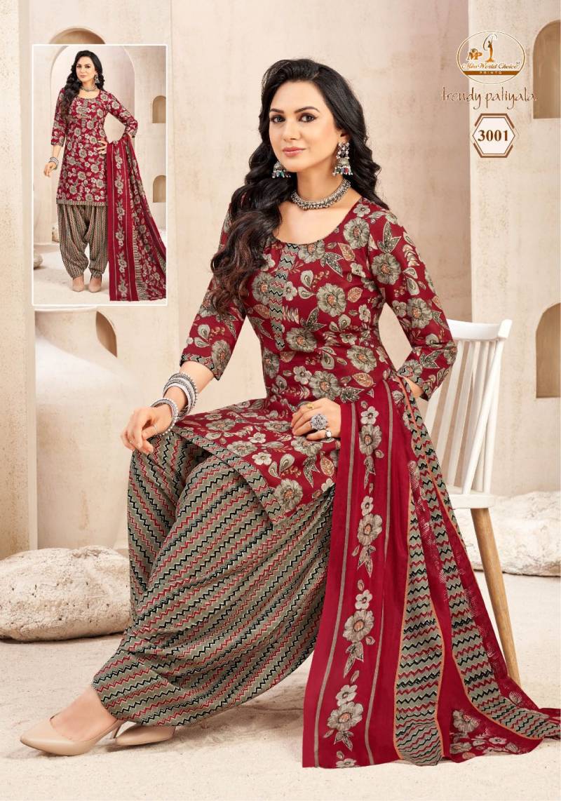 Miss World Trendy Patiyala Vol 3 Readymade Patiyala Dress collection