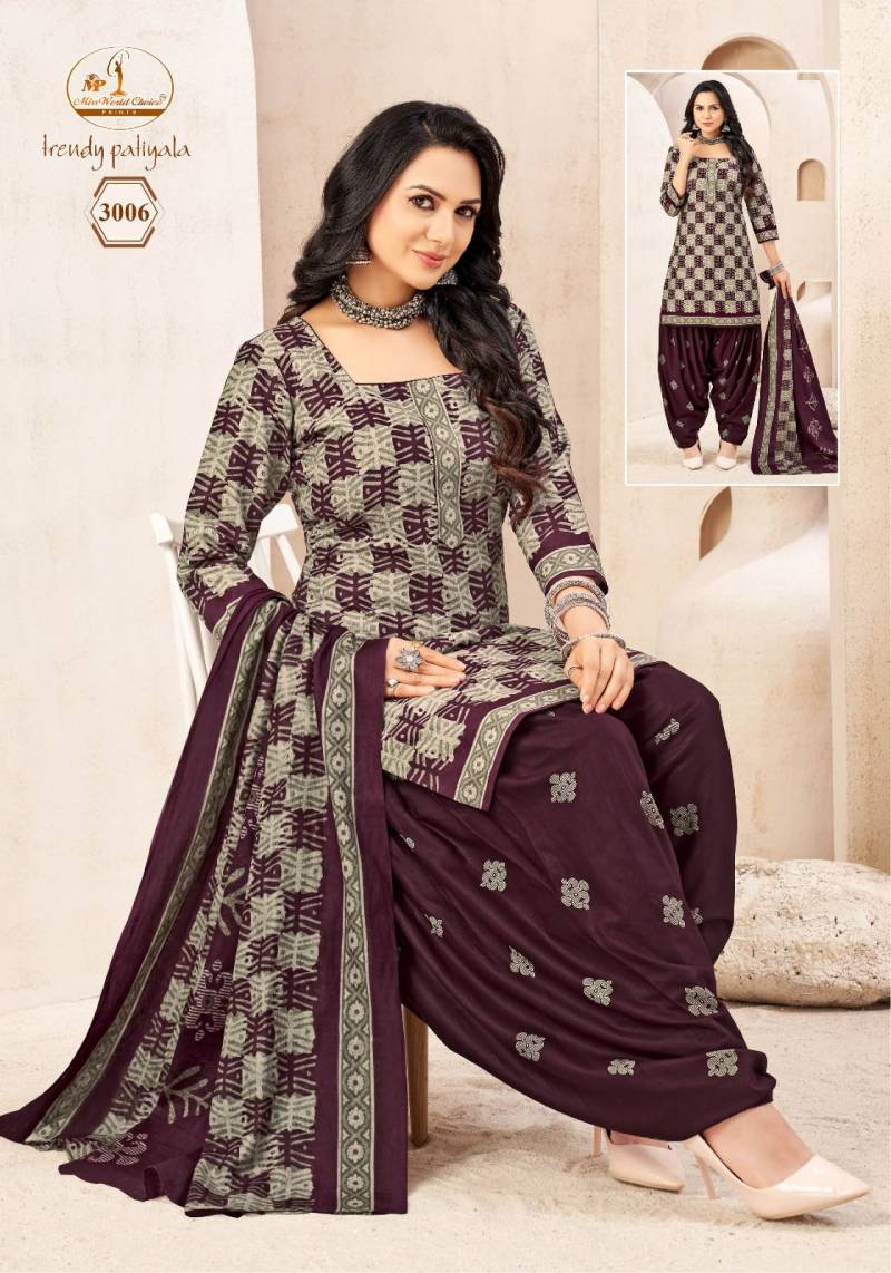 Miss World Trendy Patiyala Vol 3 Readymade Patiyala Dress collection