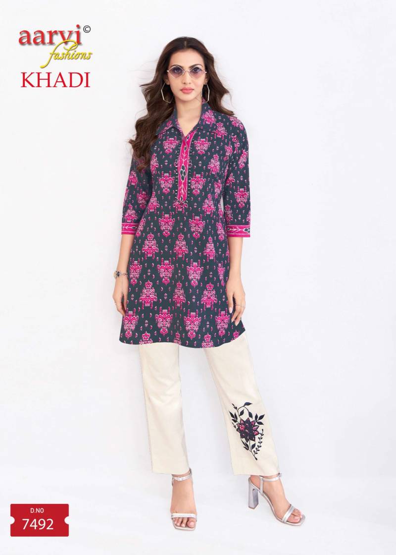 Aarvi Khadi Co Ord Set Vol 2 Pure Cotton Flex Printed Co ord set collection