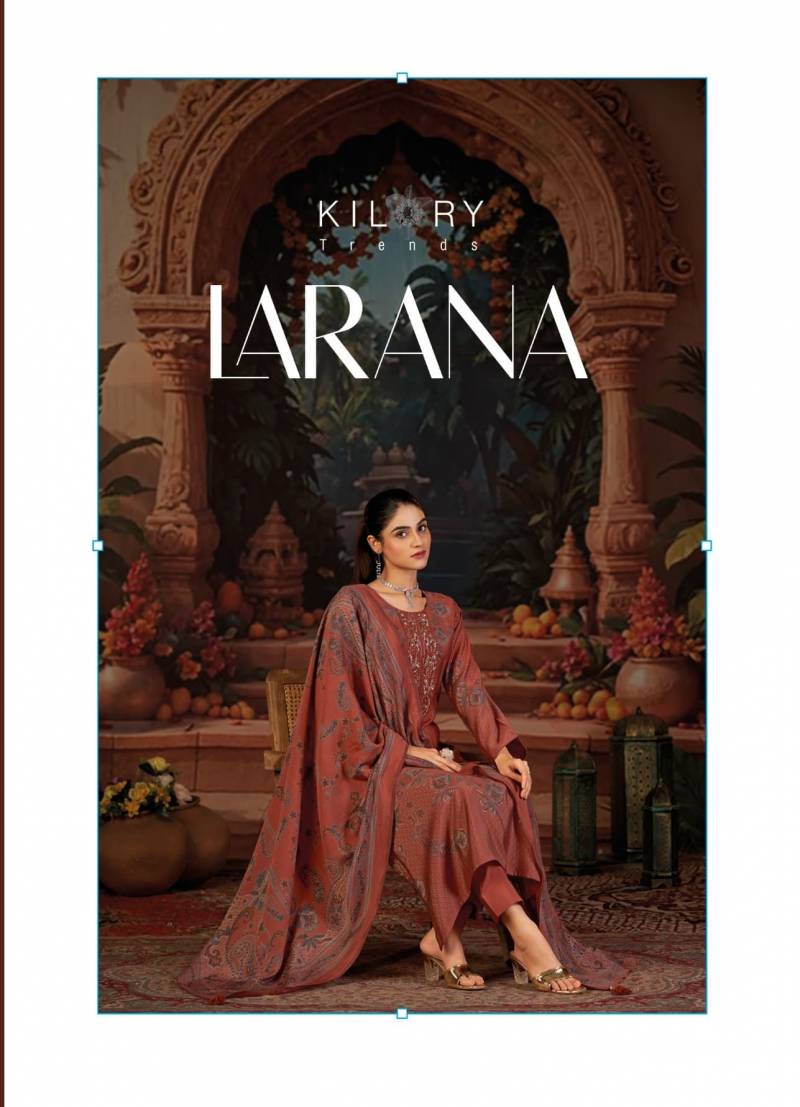 Kilory Larana Maslin Digital Foil Silk Salwar Kameez