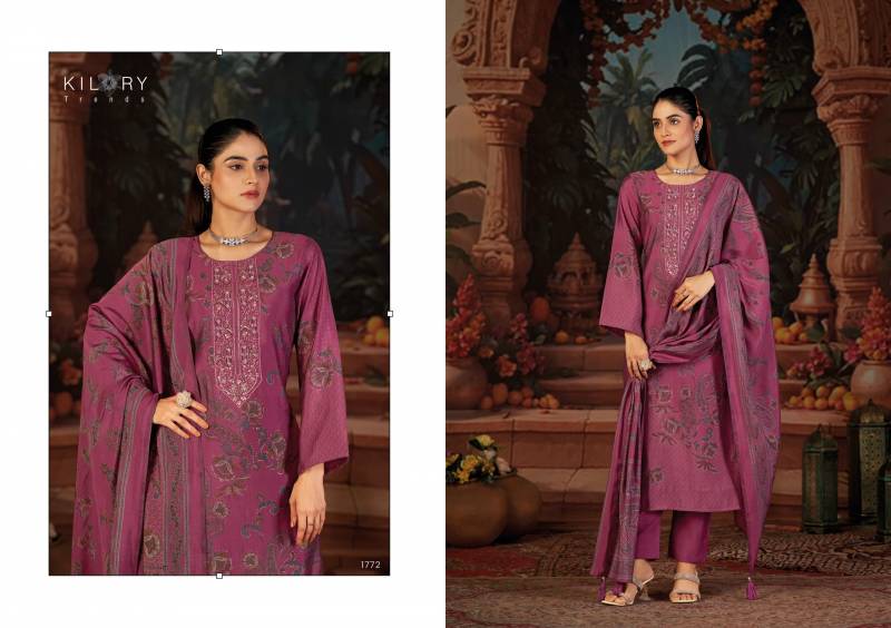 Kilory Larana Maslin Digital Foil Silk Salwar Kameez