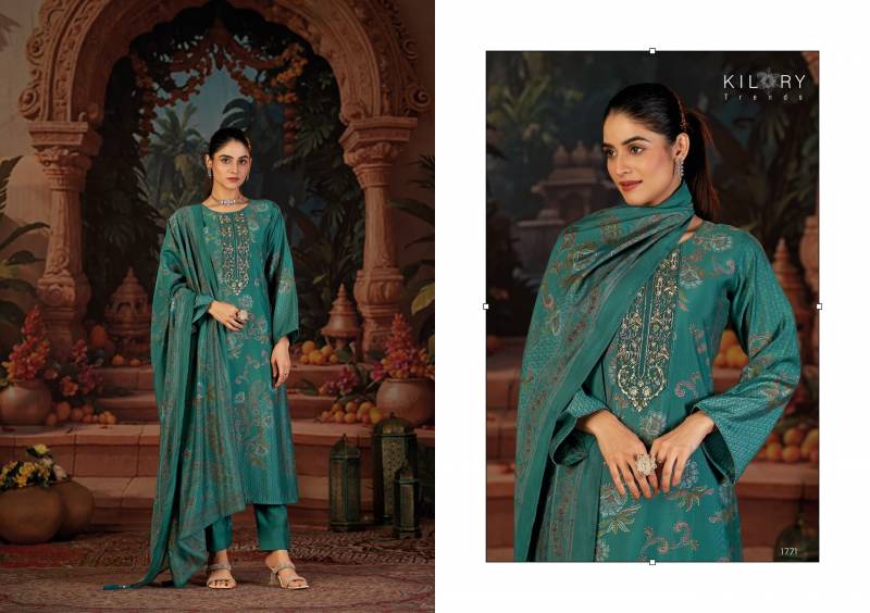 Kilory Larana Maslin Digital Foil Silk Salwar Kameez