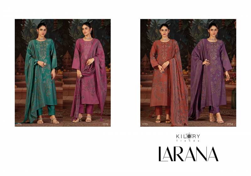 Kilory Larana Maslin Digital Foil Silk Salwar Kameez