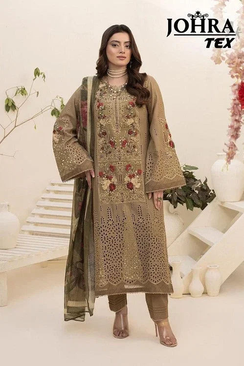 Johra Tex 179 Cambric Cotton Pakistani Salwar Suits