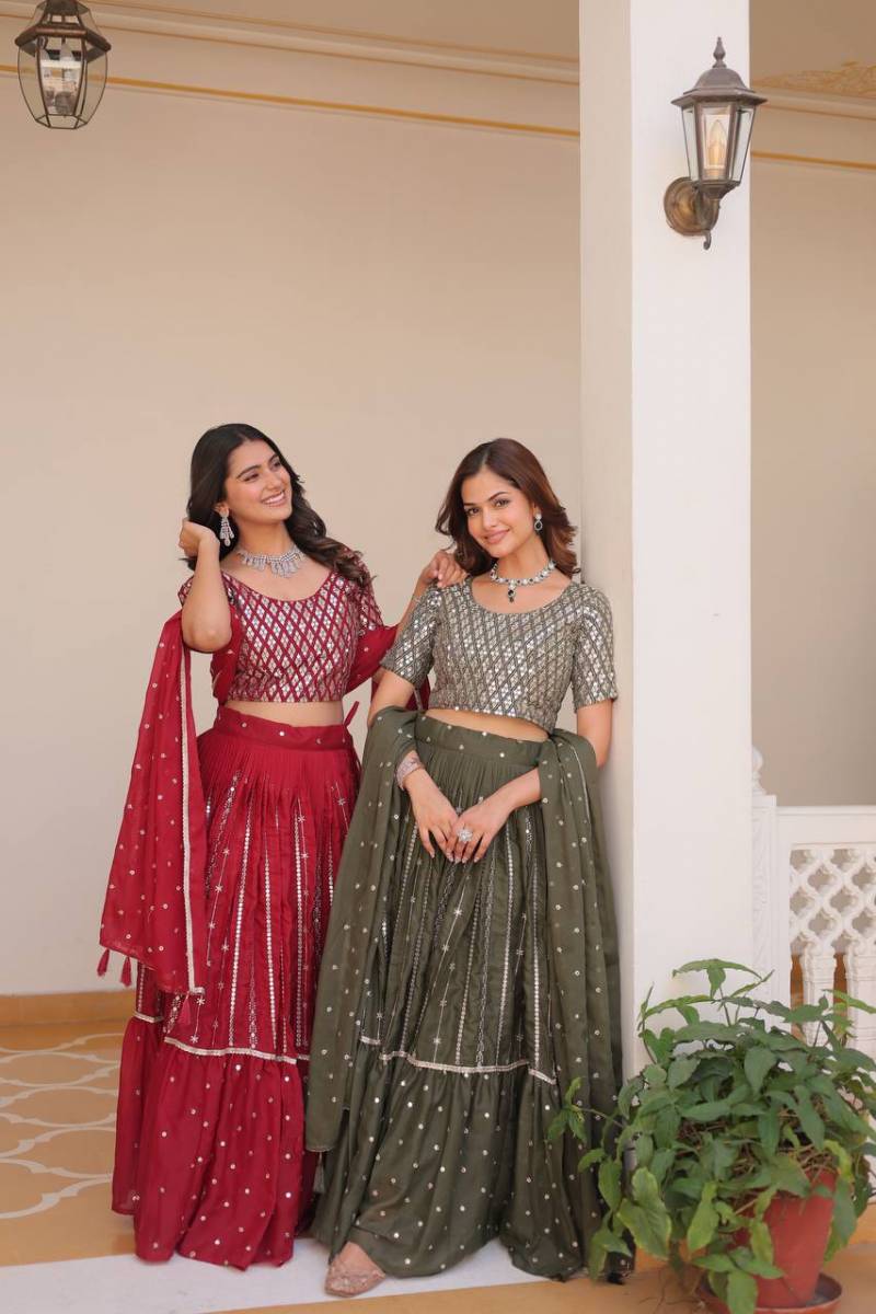 SN 2437 Designer Star Georgette Lehenga Choli Collection
