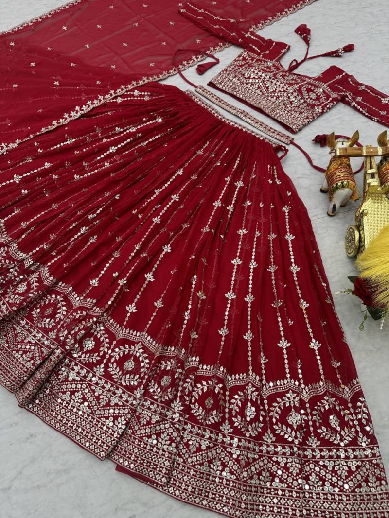 SN 2434 Designer Faux Georgette Lehenga Choli Collection
