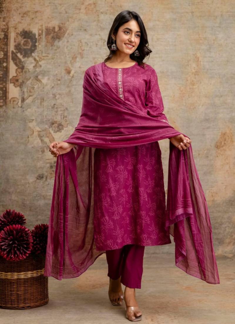 Naisha K 189 Fancy Cotton Kurti Bottom With Dupatta
