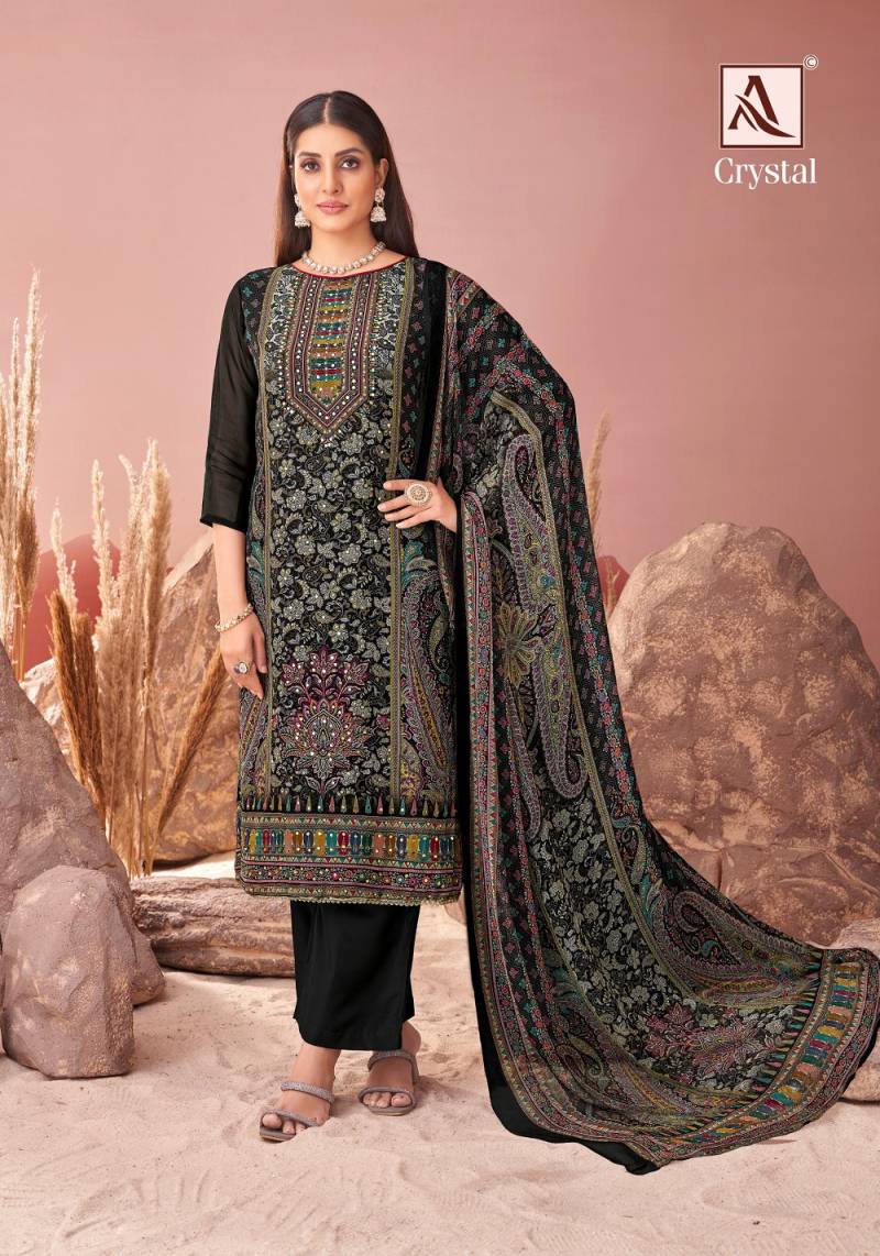 Alok Crystal Cotton Printed Dress Material Collection