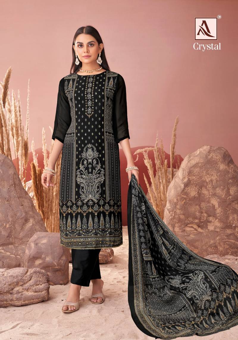 Alok Crystal Cotton Printed Dress Material Collection