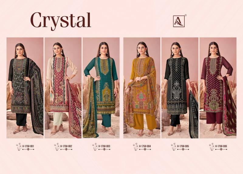 Alok Crystal Cotton Printed Dress Material Collection