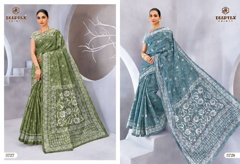 Deeptex Mother India Vol 57 Cotton Printed Saree Collection