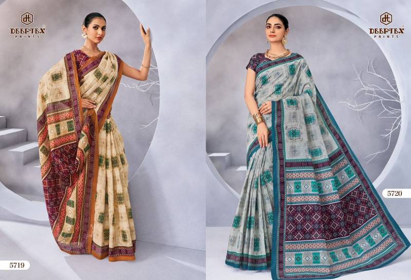 Deeptex Mother India Vol 57 Cotton Printed Saree Collection