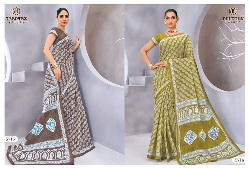 Deeptex Mother India Vol 57 Cotton Printed Saree Collection