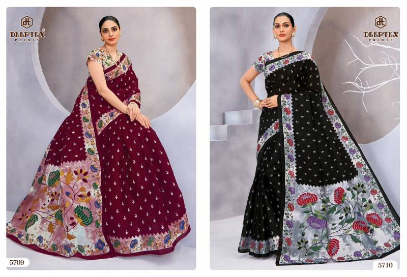 Deeptex Mother India Vol 57 Cotton Printed Saree Collection
