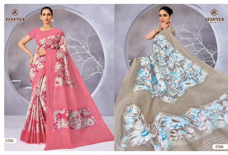 Deeptex Mother India Vol 57 Cotton Printed Saree Collection