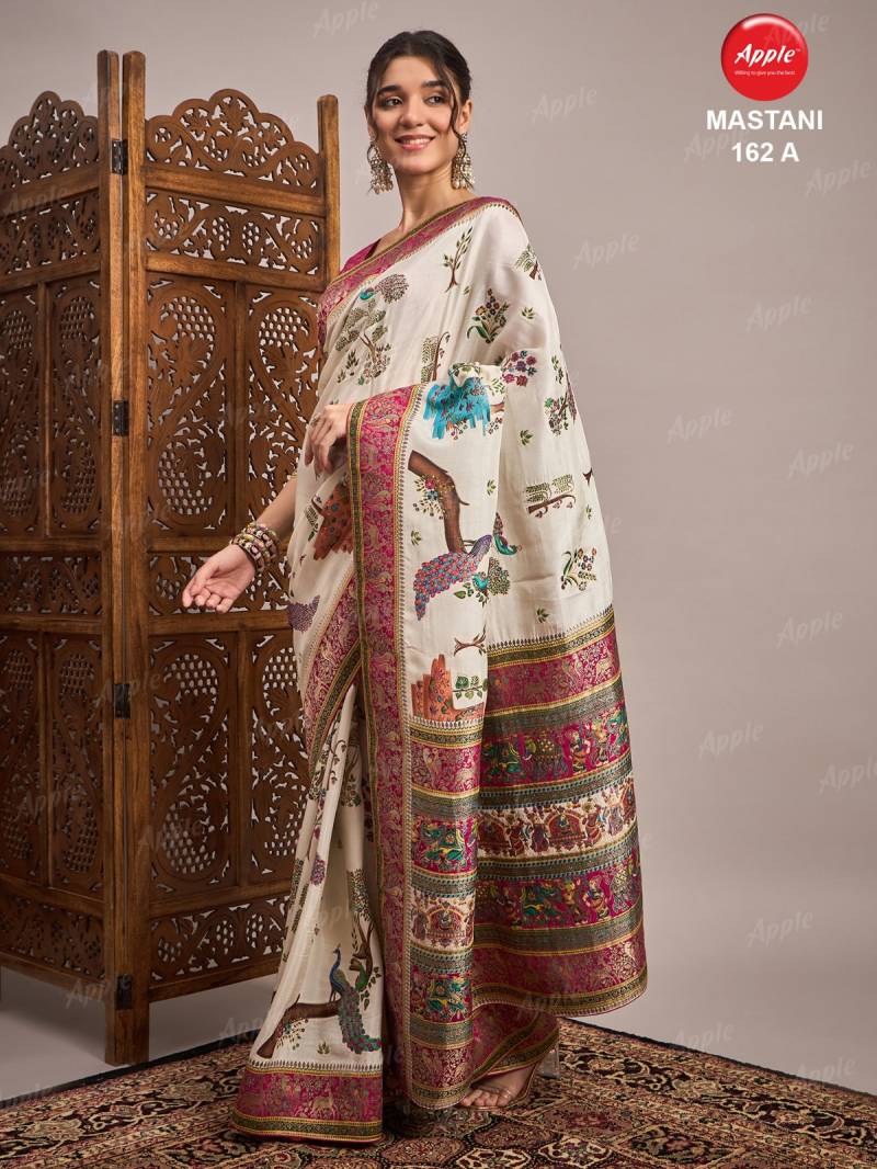 Apple Mastani 162 Viscose Silk Saree Collection