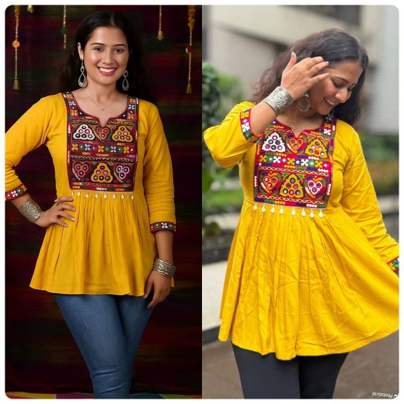 Ai Navratri Vol 1 Stylish Rayon Navratri Ladies Top Collection