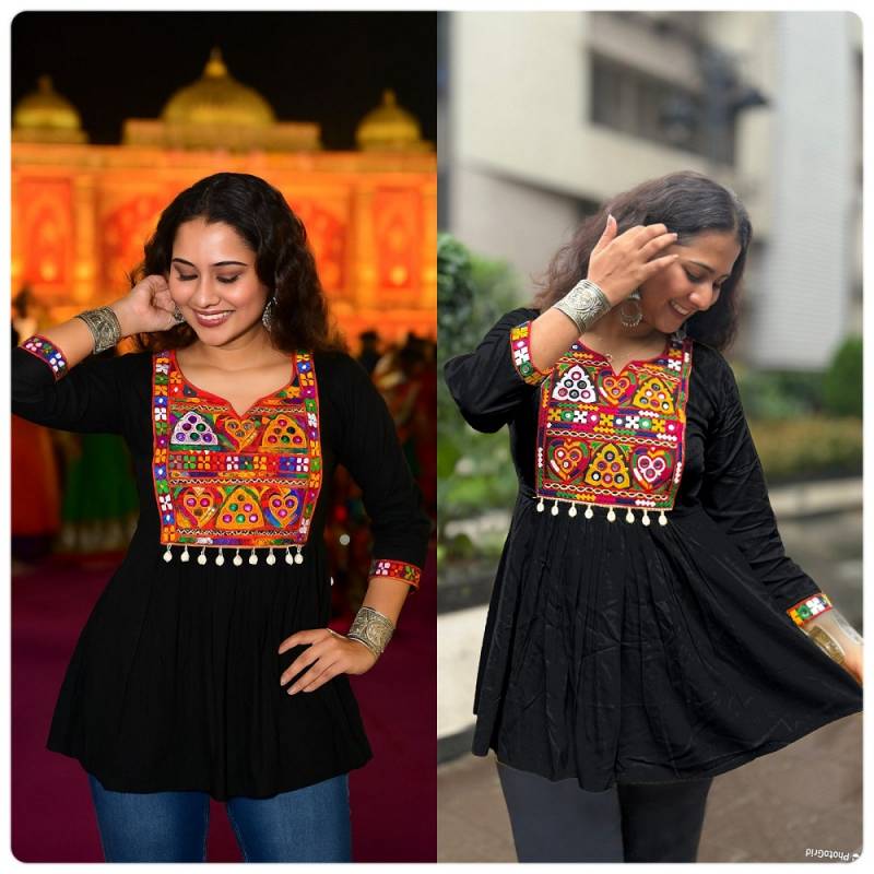 Ai Navratri Vol 1 Stylish Rayon Navratri Ladies Top Collection