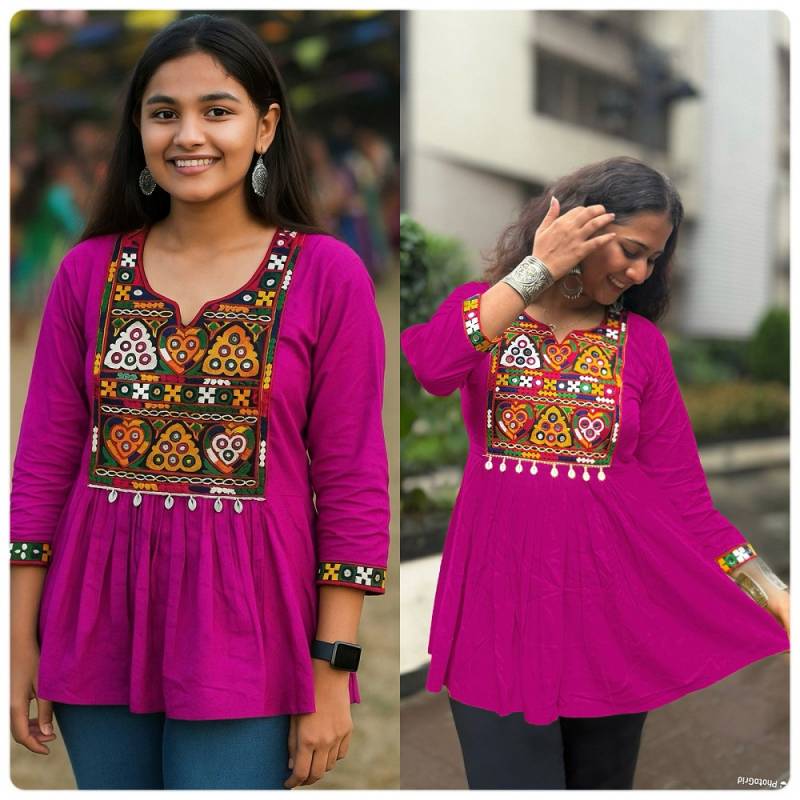 Ai Navratri Vol 1 Stylish Rayon Navratri Ladies Top Collection
