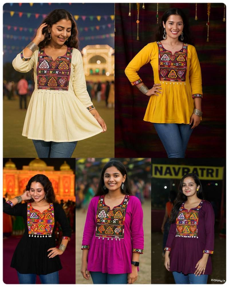 Ai Navratri Vol 1 Stylish Rayon Navratri Ladies Top Collection