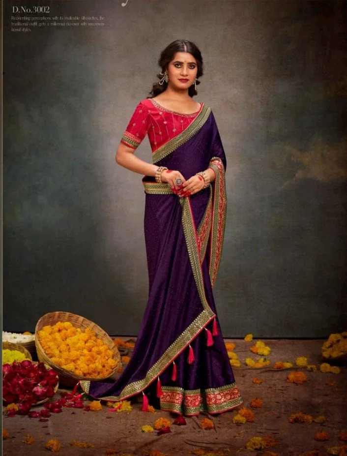 Suma Sanchi Traditional Wear Satin Sarees Collection