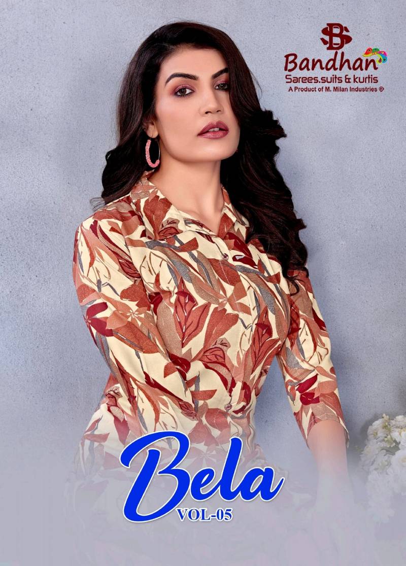 Bandhan Bela Vol 5 Fancy Rayon Printed Cord Set Collection