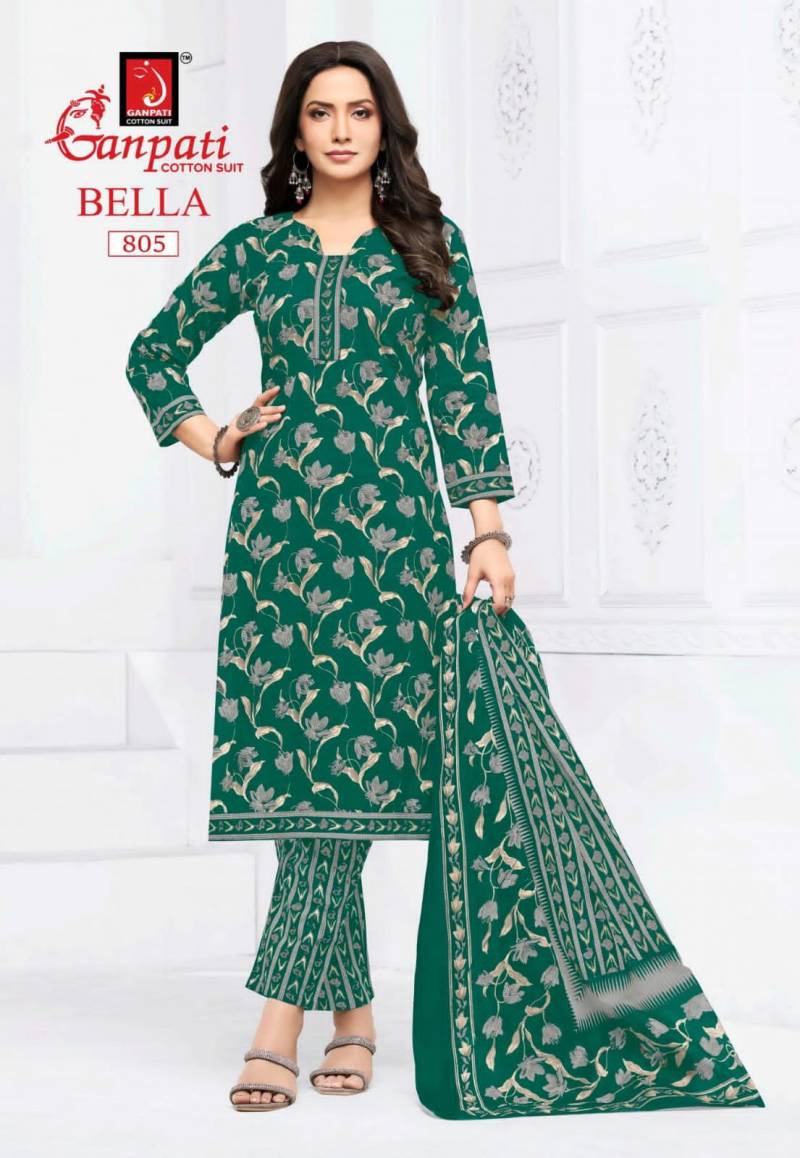 Ganpati Bella Vol 8 Readymade Cotton Printed Kurti Pant With Dupatta Collection