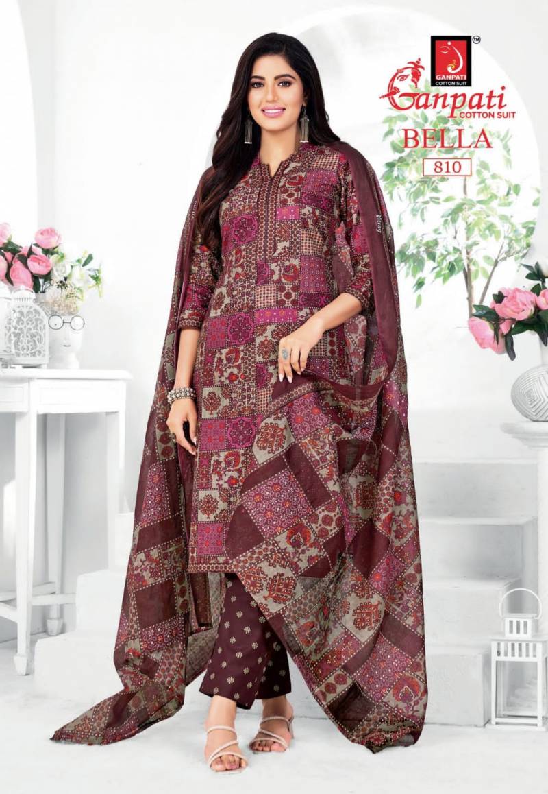 Ganpati Bella Vol 8 Readymade Cotton Printed Kurti Pant With Dupatta Collection