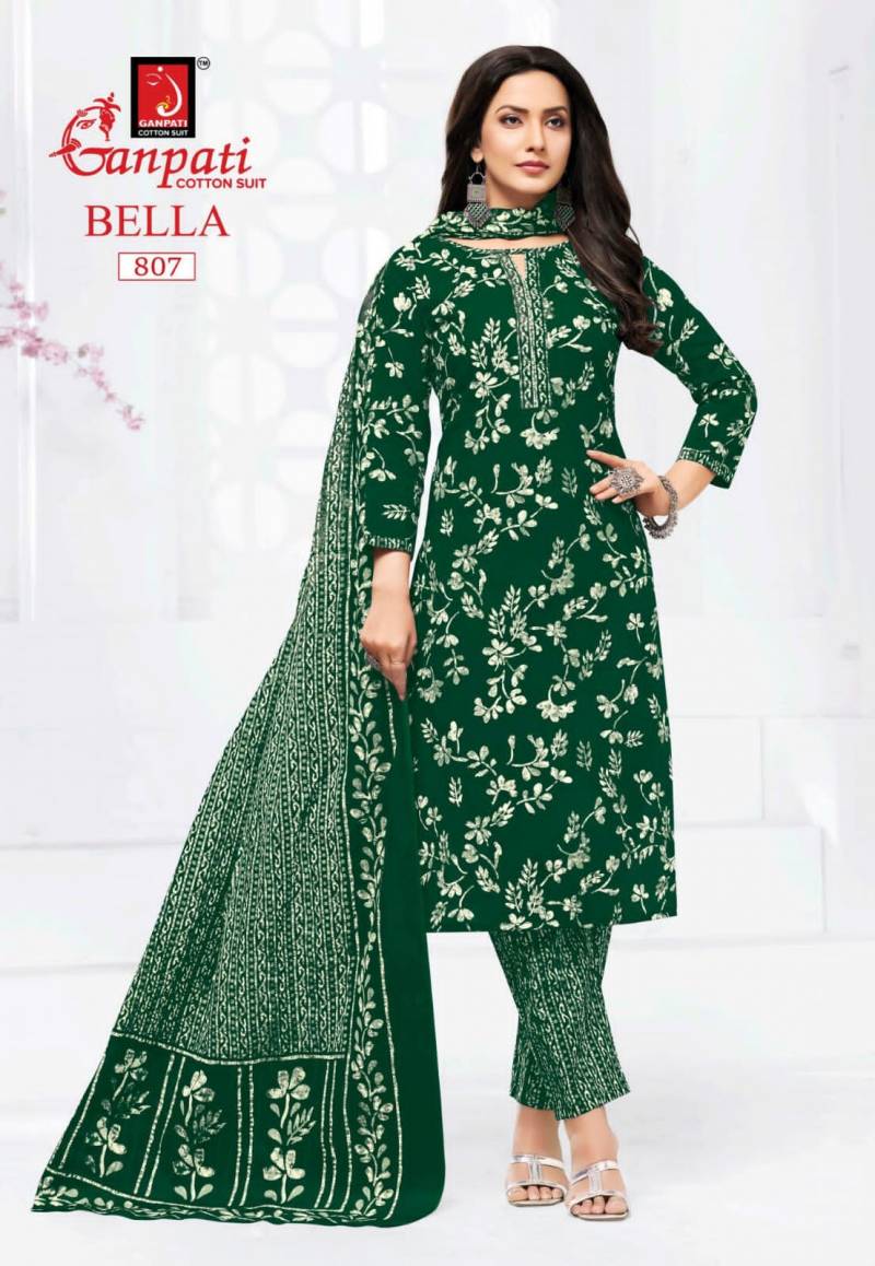 Ganpati Bella Vol 8 Readymade Cotton Printed Kurti Pant With Dupatta Collection