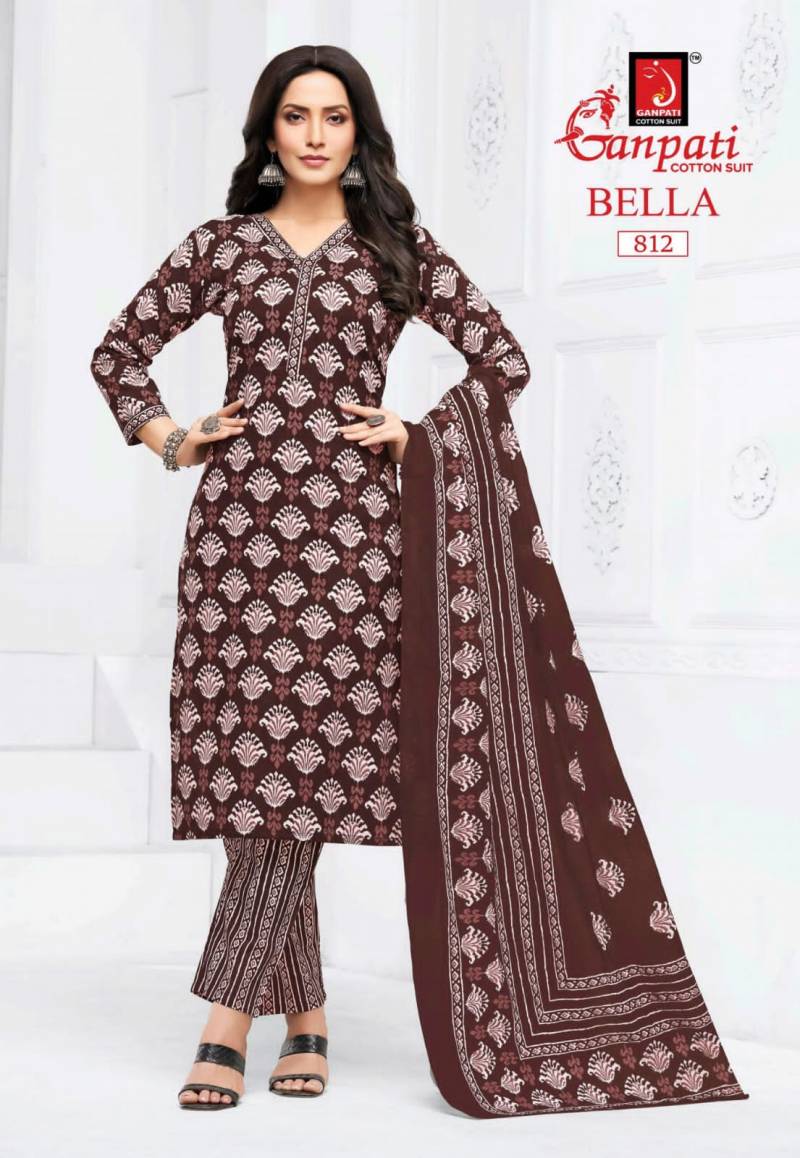 Ganpati Bella Vol 8 Readymade Cotton Printed Kurti Pant With Dupatta Collection