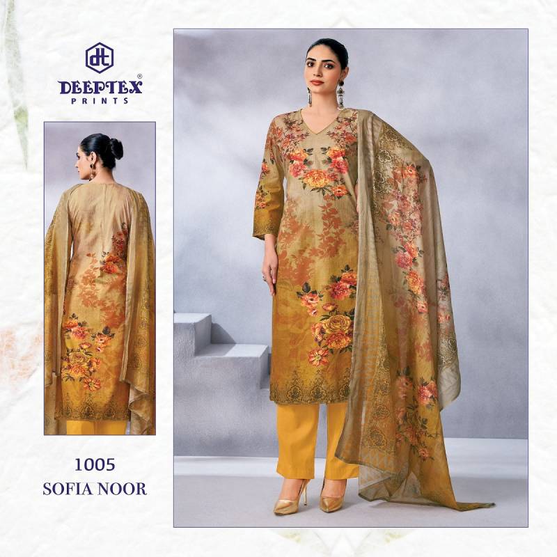 Deeptex Sofiya Noor Karchi Cotton Printed Dress Material