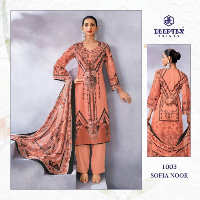 Deeptex Sofiya Noor Karchi Cotton Printed Dress Material
