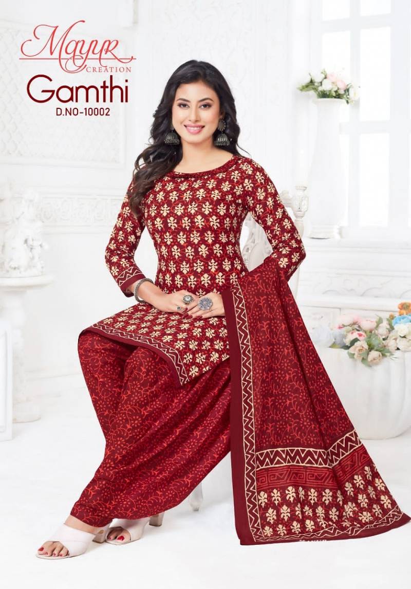 Mayur Gamthi Vol 10 Cotton Printed Dress Material Collection