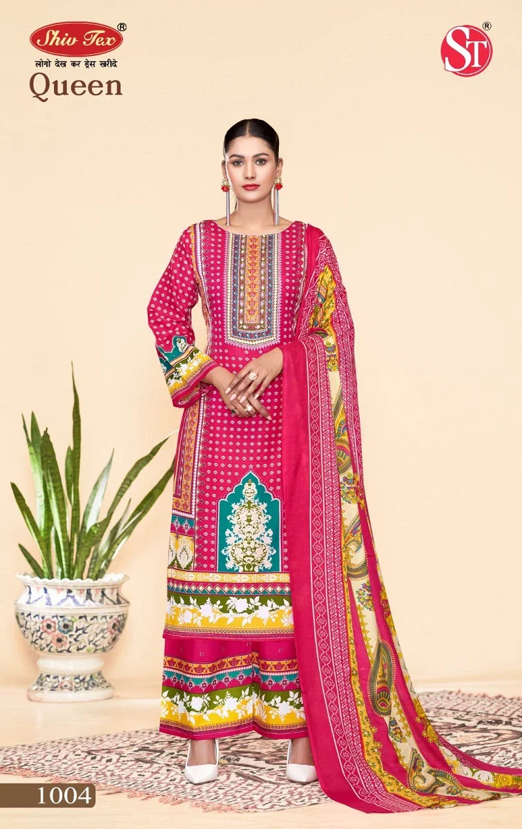 St Queen Vol 1 Cotton Printed Fancy Dress material Collection