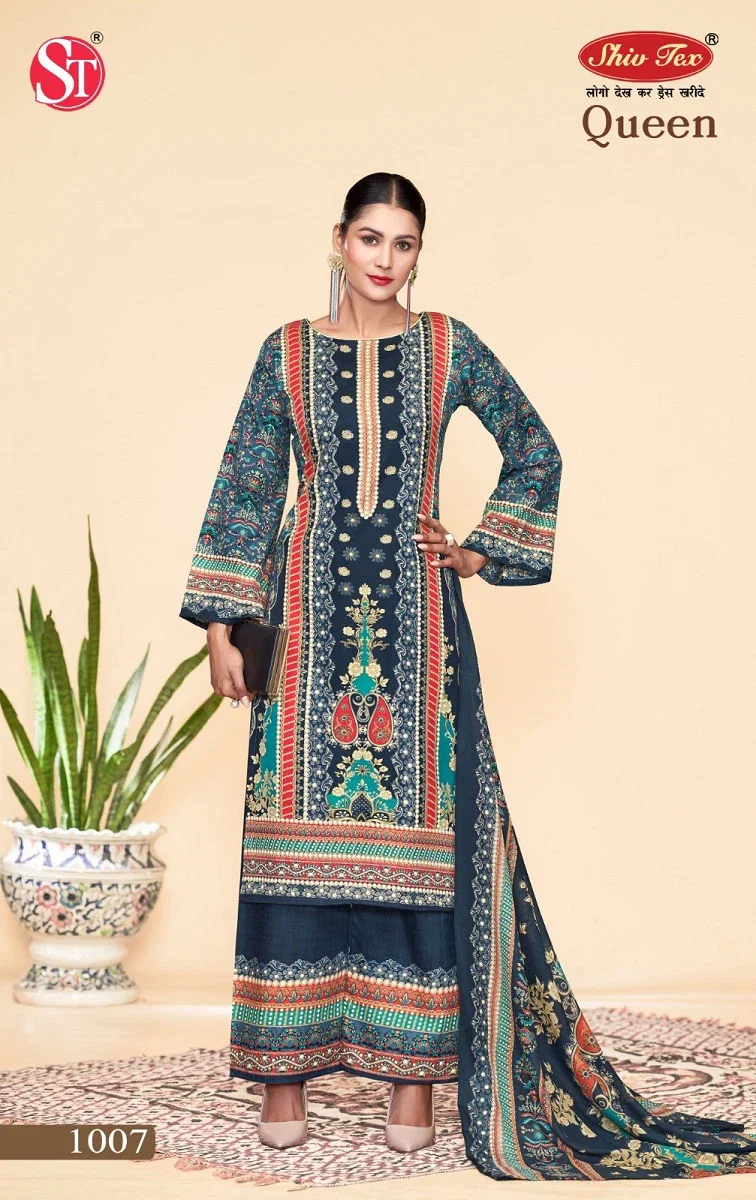 St Queen Vol 1 Cotton Printed Fancy Dress material Collection