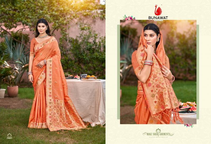 Bunawat Sobha Heavy Assam Silk Saree collection