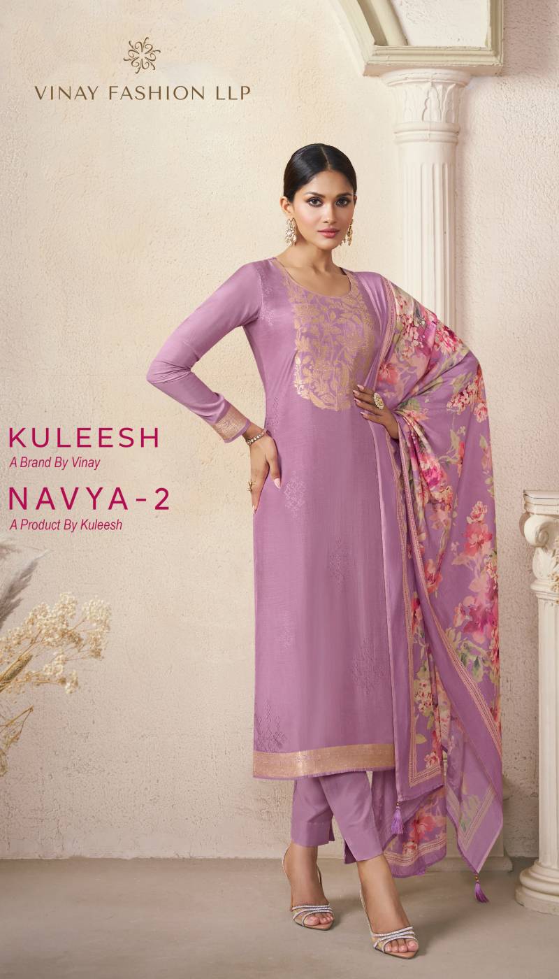 Vinay Kuleesh Navya Vol 2 Self Weaved Viscose Designer Suit