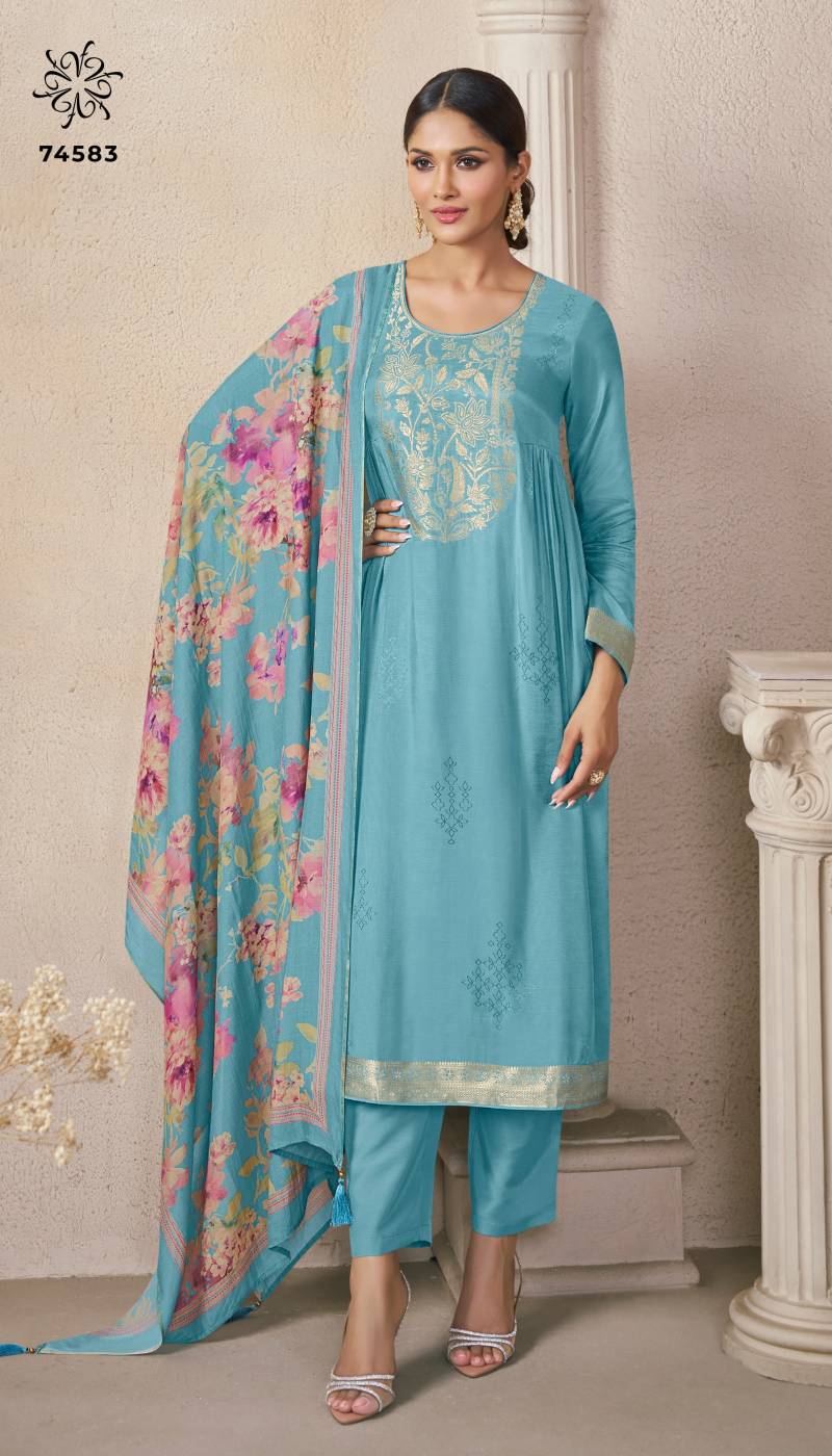 Vinay Kuleesh Navya Vol 2 Self Weaved Viscose Designer Suit