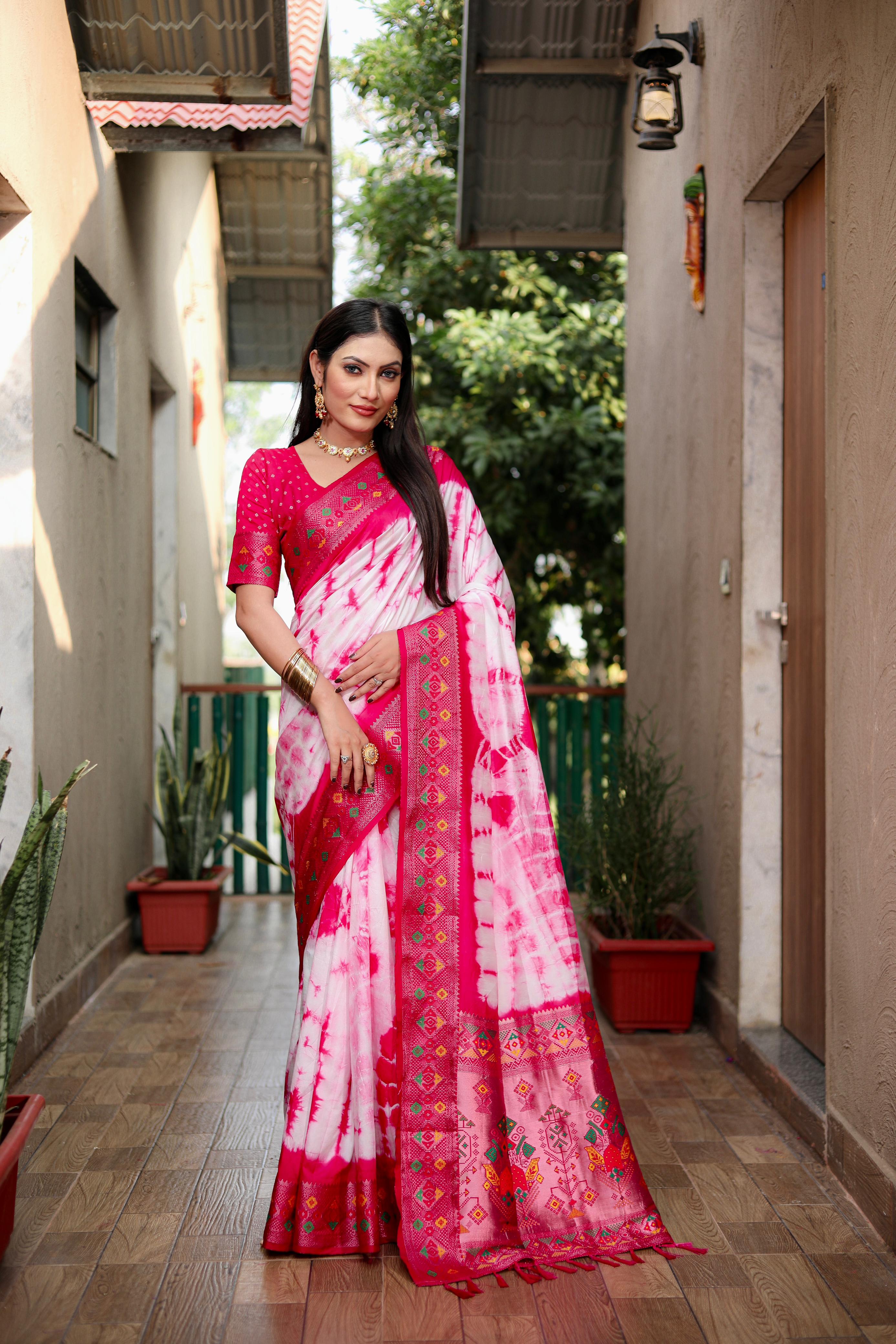 Lekha VC Flora Paithani Silk Sibory Print Saree Collection