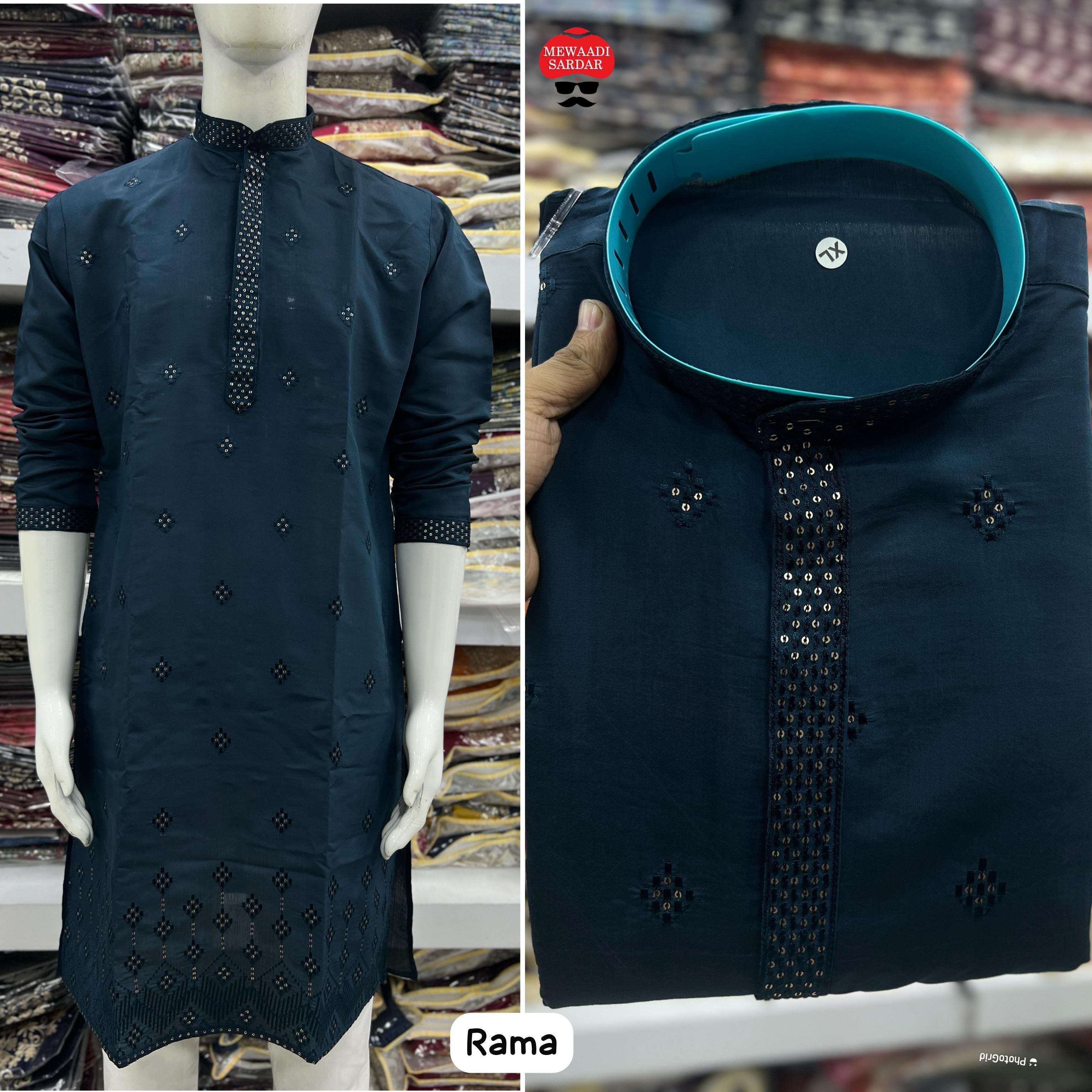 Lekha LI Andaaz Premium Silk Embroidery Mens Kurta Pyjama Collection