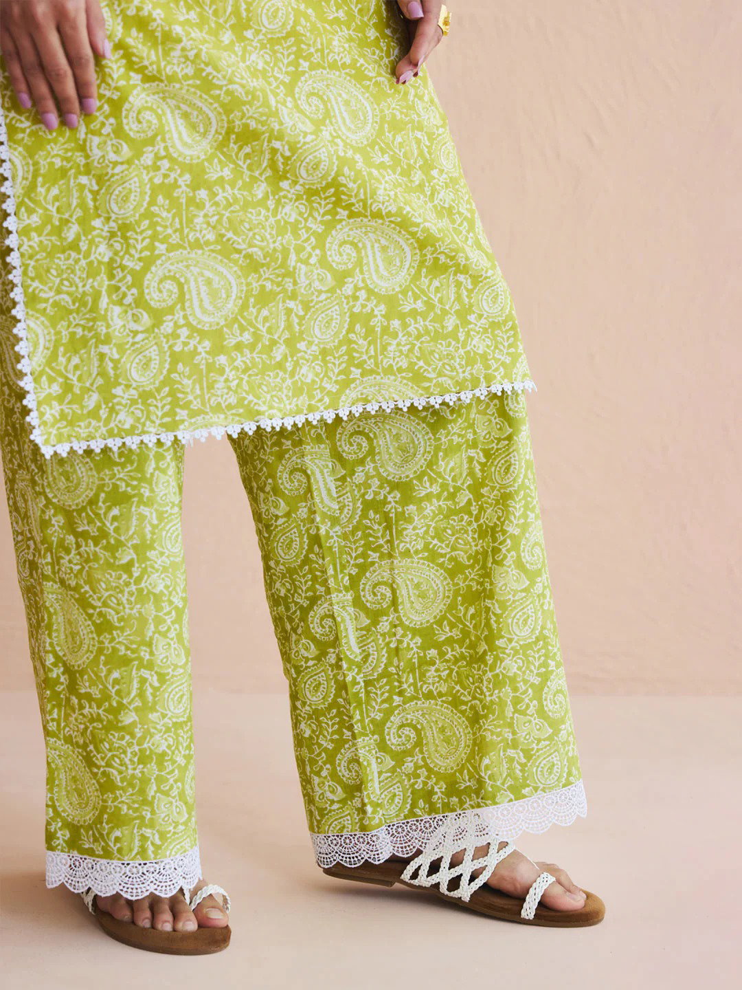 FIO SET0208 Cotton Printed Kurti Bottom Collection